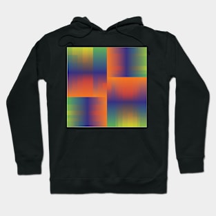 Multi color squares Hoodie